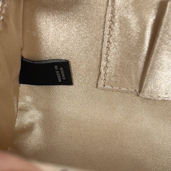 Charming Charlie RSVP Rose Colored Sequin Jeweled Hardcase Clutch Evening Bag - Picture 10 of 13